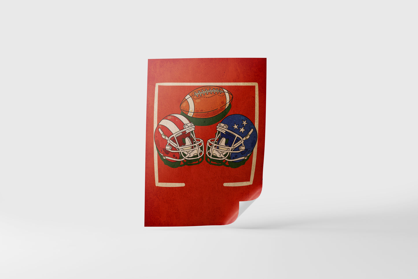 Print Sports Football Illustration 21.5x28cm