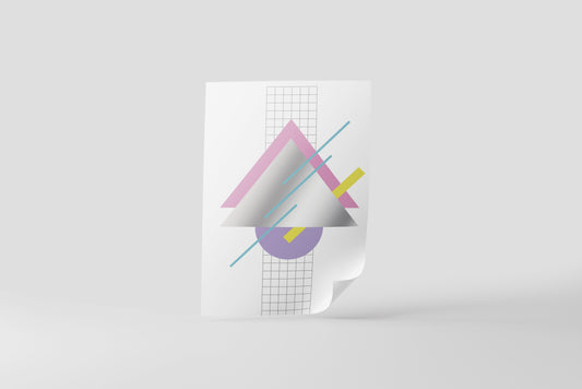 Print Abstract Triangle Gradient Retro 60x90cm