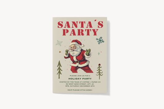 Print Xmas Holiday Party Advertisement 60x90cm