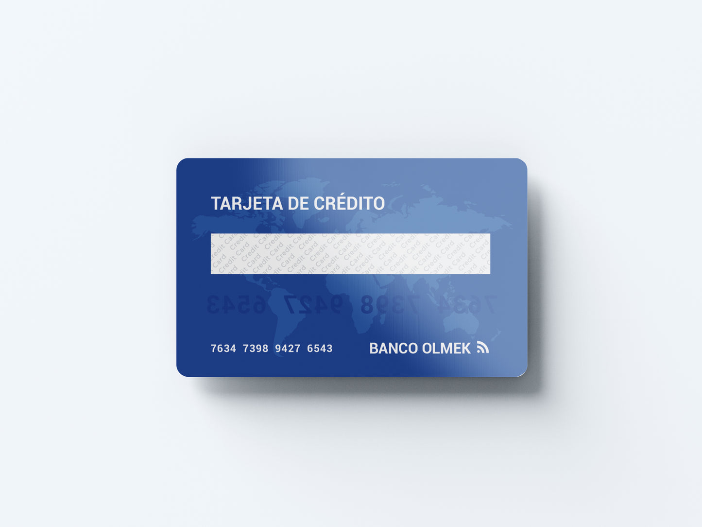Prop Credit Card Blue V1 8.5x5cm