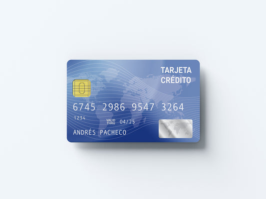 Prop Credit Card Blue V2 9x5cm