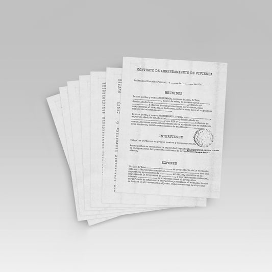 Prop Document Contrato Arrendamiento 21x29.6cm