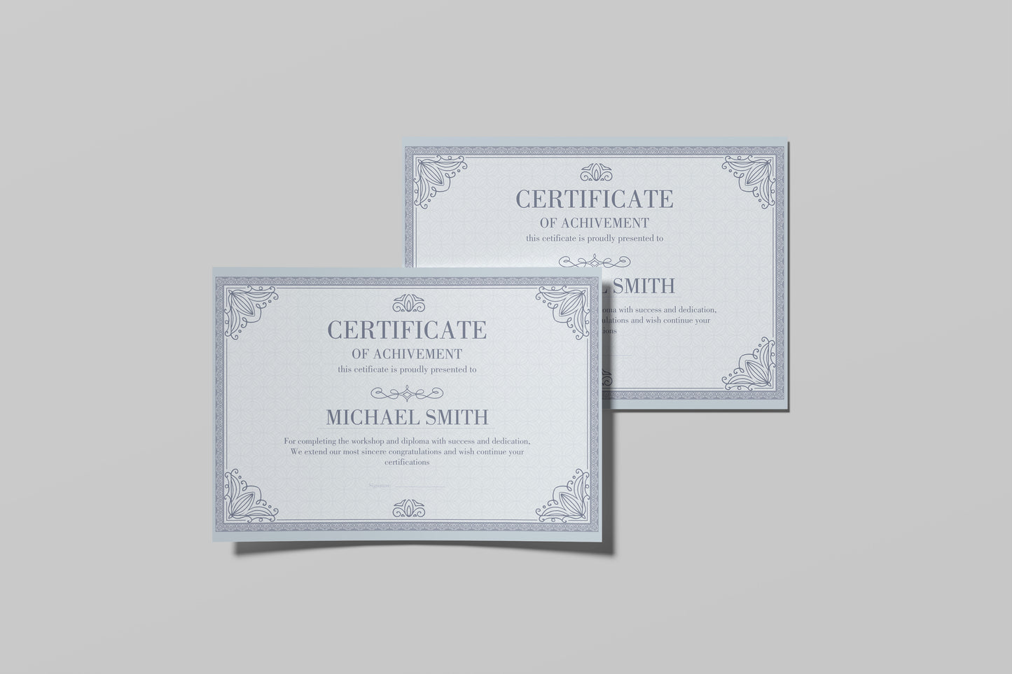 Prop Certificate Of Achivement Diploma 29.7x21cm