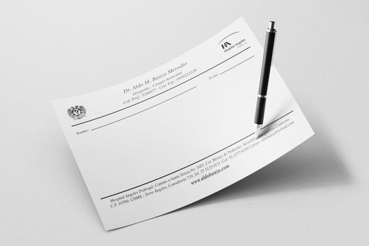 Prop Documents Doctor Prescription 19x12cm