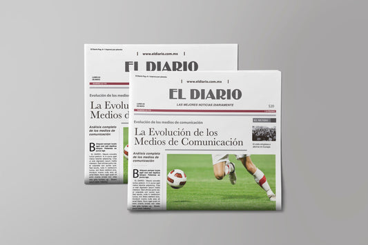 Prop Newspaper Daily News El Diario Red 23x43cm