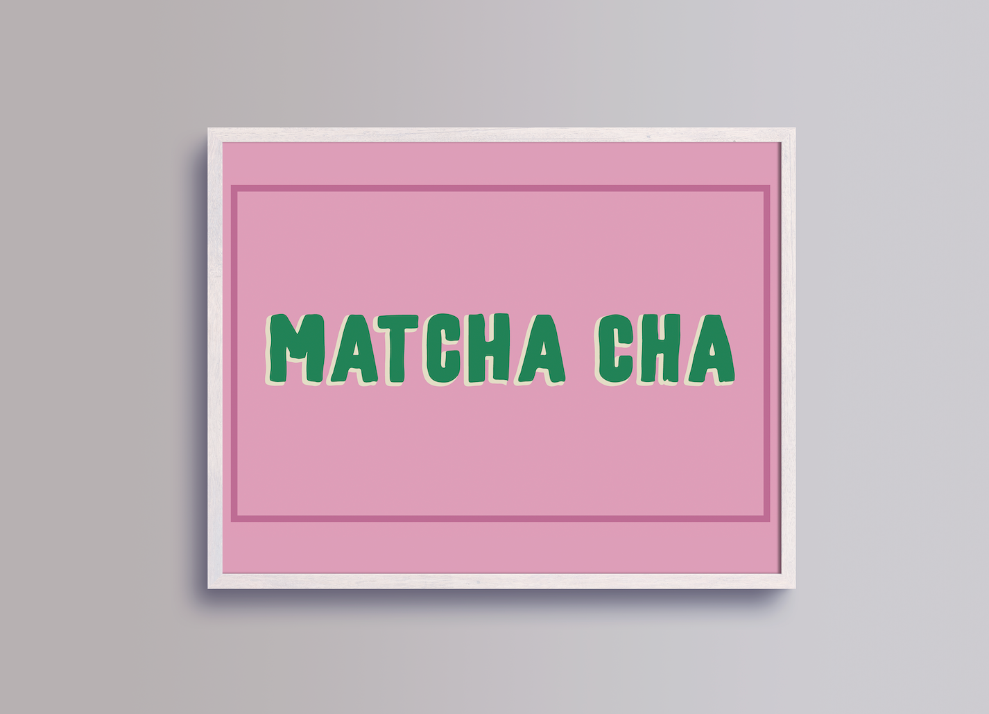 Print Beverage Matcha Cha 90x60cm