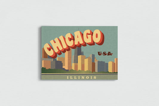 Print Chicago 15x10cm