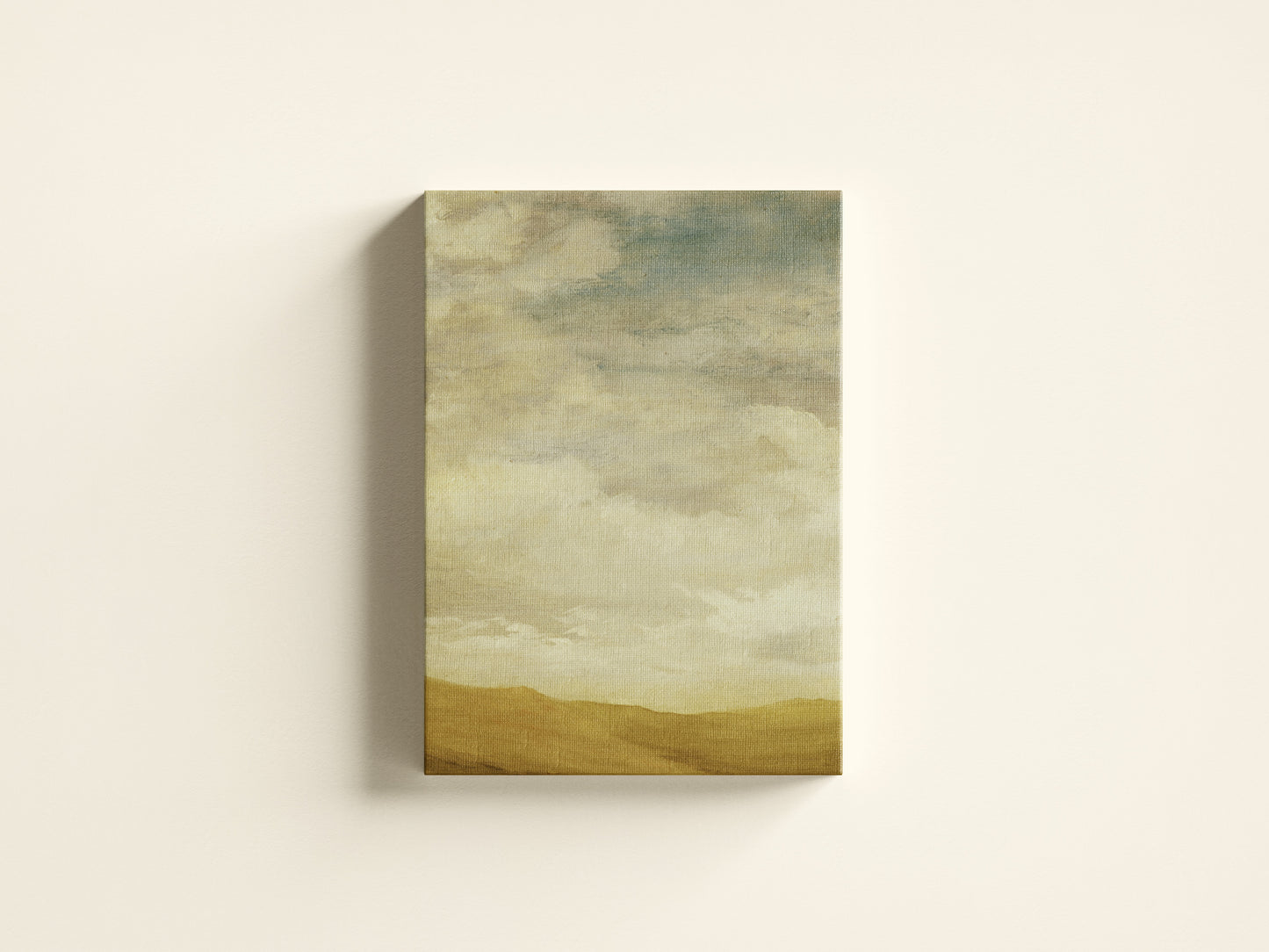 Print Nature Landscape Clouds Vintage Paint 32x52cm