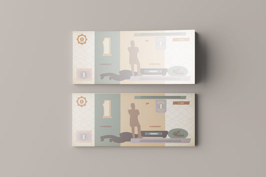 Prop Banknotes One Bill 14.6x6.2cm