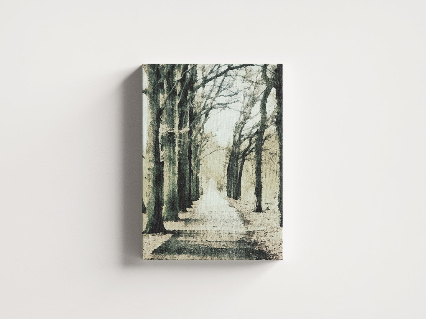 Print Nature Path With Dry Trees Paint 40x60cm