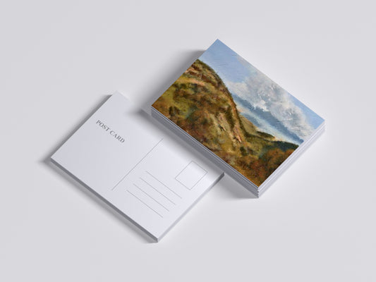 Print Nature Mountains Blue Sky Paint 90x60cm