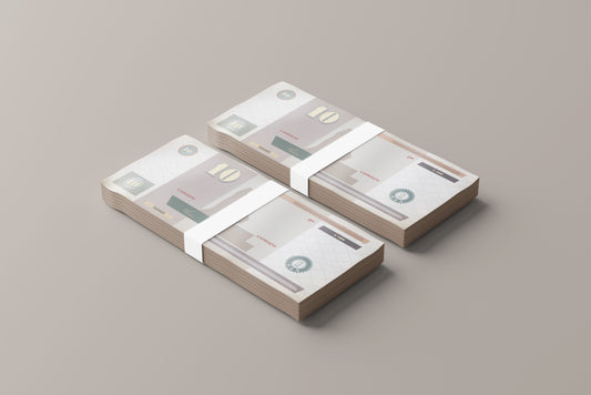 Prop Banknotes Bill Of Ten 14.6x6.2cm