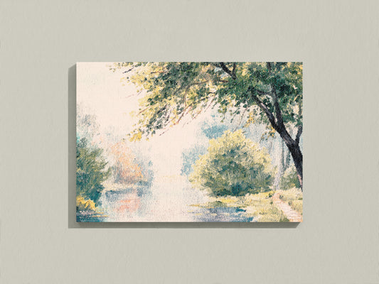 Print Nature Forest & Lake Paint 80x40cm