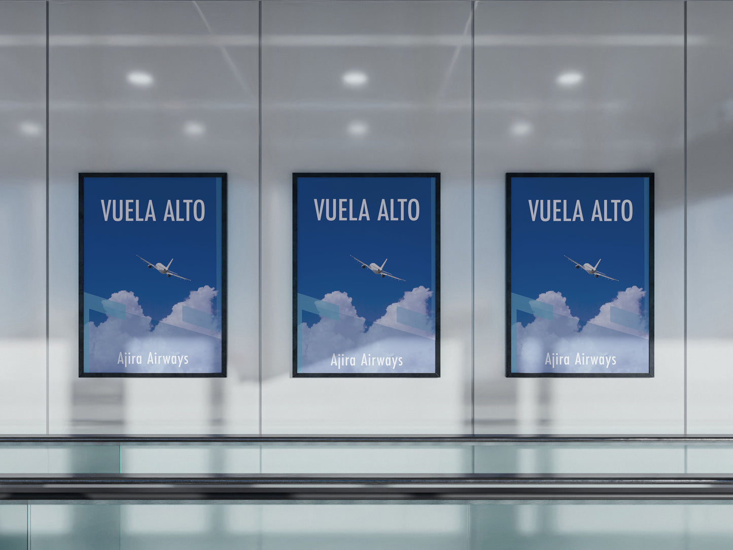 Sign Airport Advertisement FlyHigh 79.5x120cm