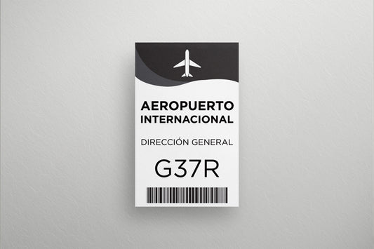 Prop Airport General Management Badge Black V2 5.4x8.6cm