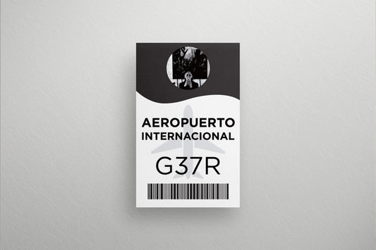 Prop Airport General Management Photo Badge Black 5.4x8.6cm