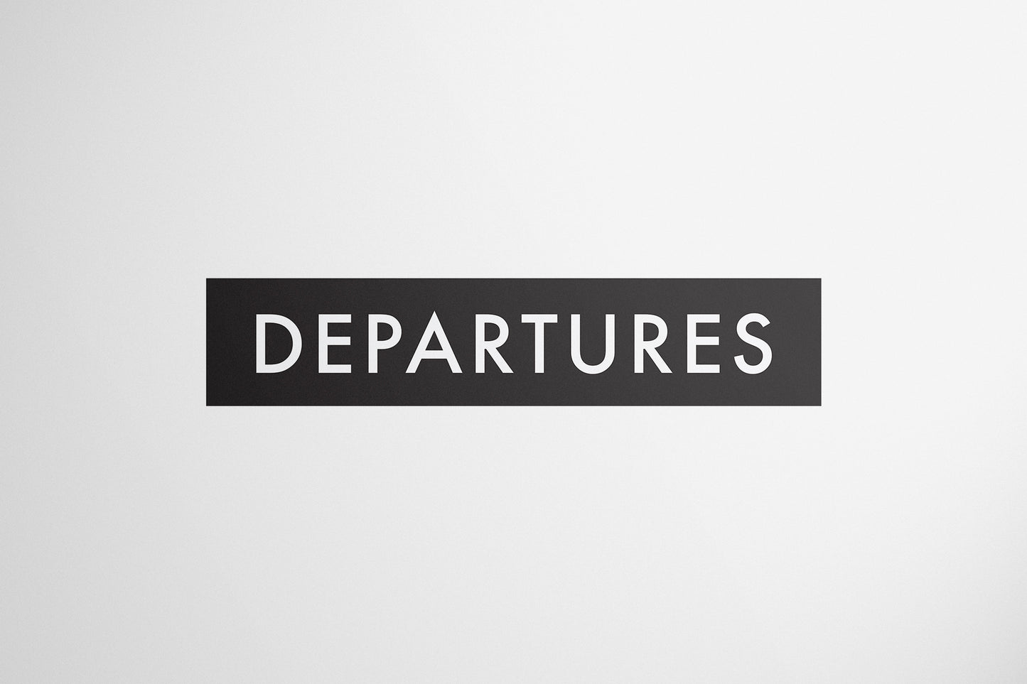 Signage Airport Departures 120x25cm