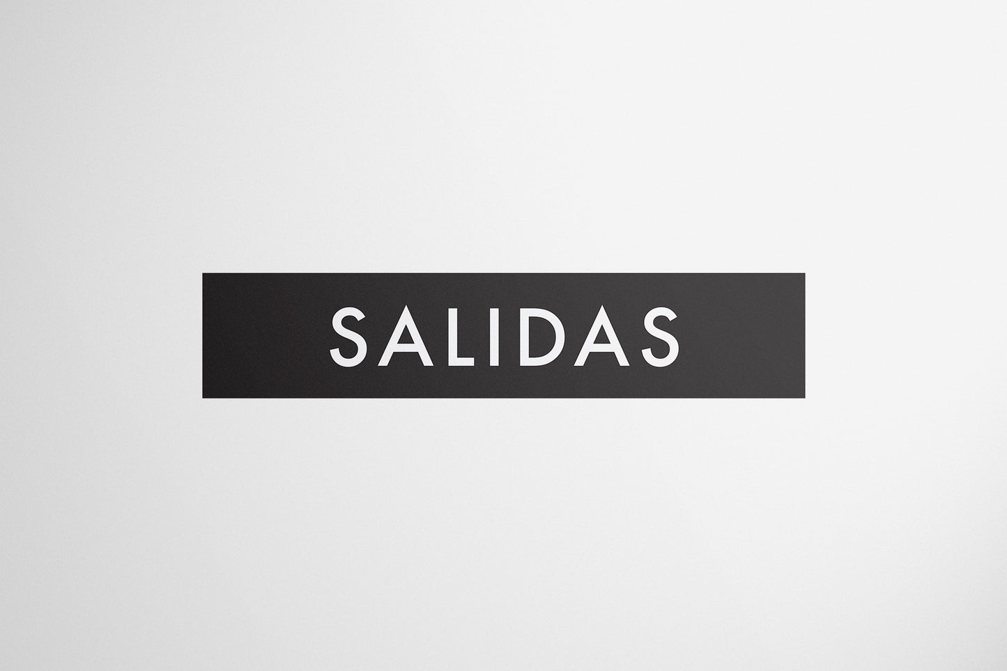 Signage Airport Salidas Grey 120x25cm