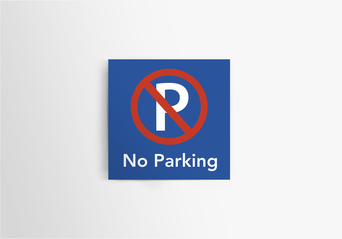 Sign Airport No Parking Blue 61x61cm
