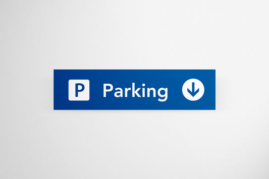 Signage Airport Parking Blue 300x75cm