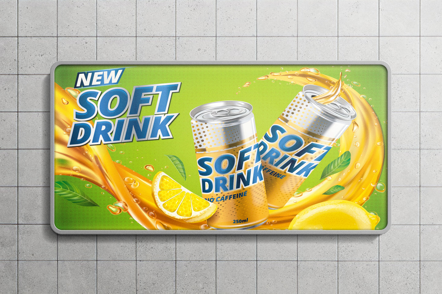 Sign Advertisement Soda Soft Drink 15x9.3cm