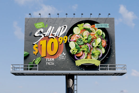 Sign Advertisement Salad 331x192cm