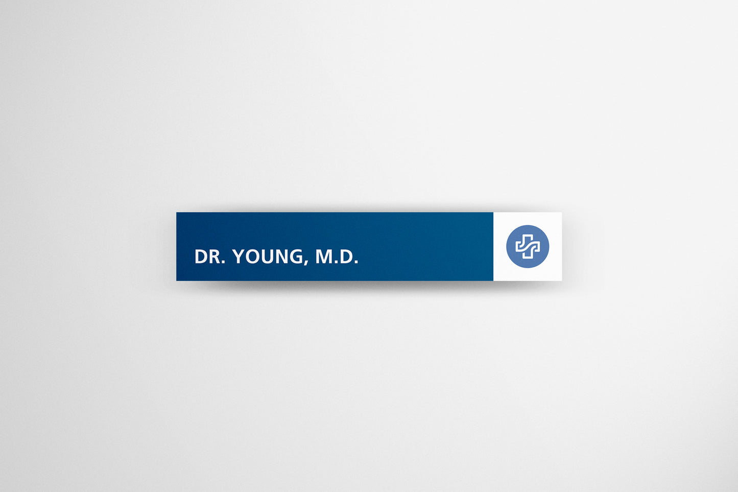 Signage Hospital Doctor Young Blue 46.3x8.2cm