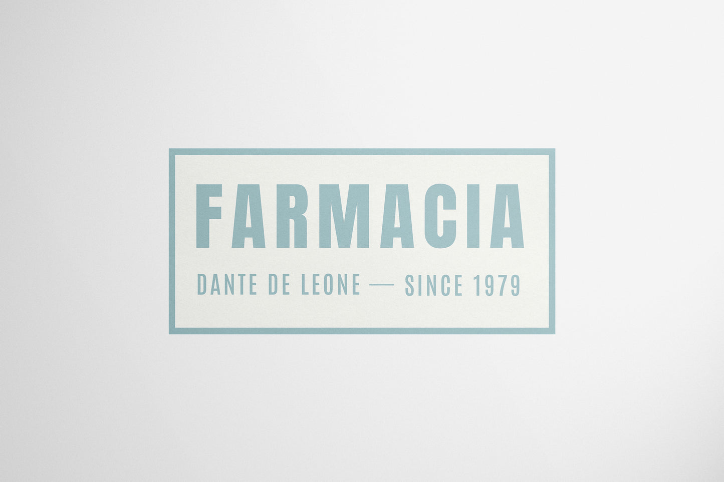 Signage Hospital Farmacia Dante De Leone Green 110x53cm