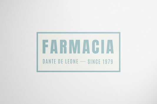 Signage Hospital Farmacia Dante De Leone Green 110x53cm