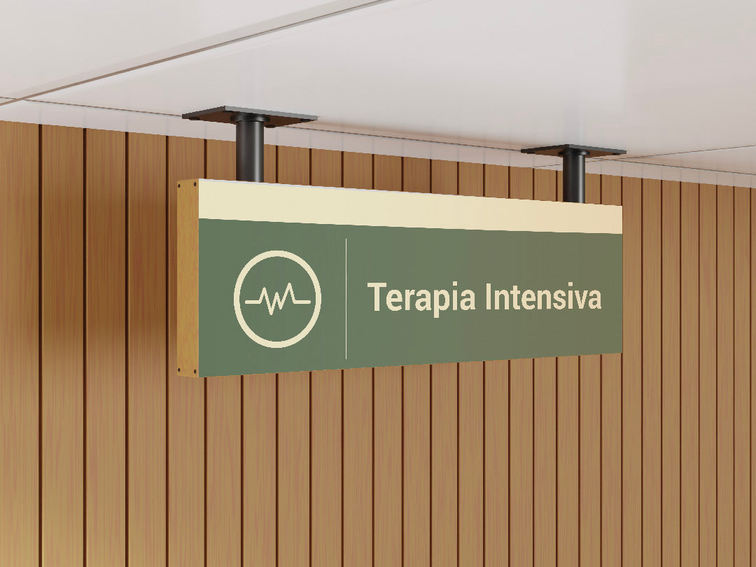 Signage Hospital Intensive Care Green 43.1x15.3cm