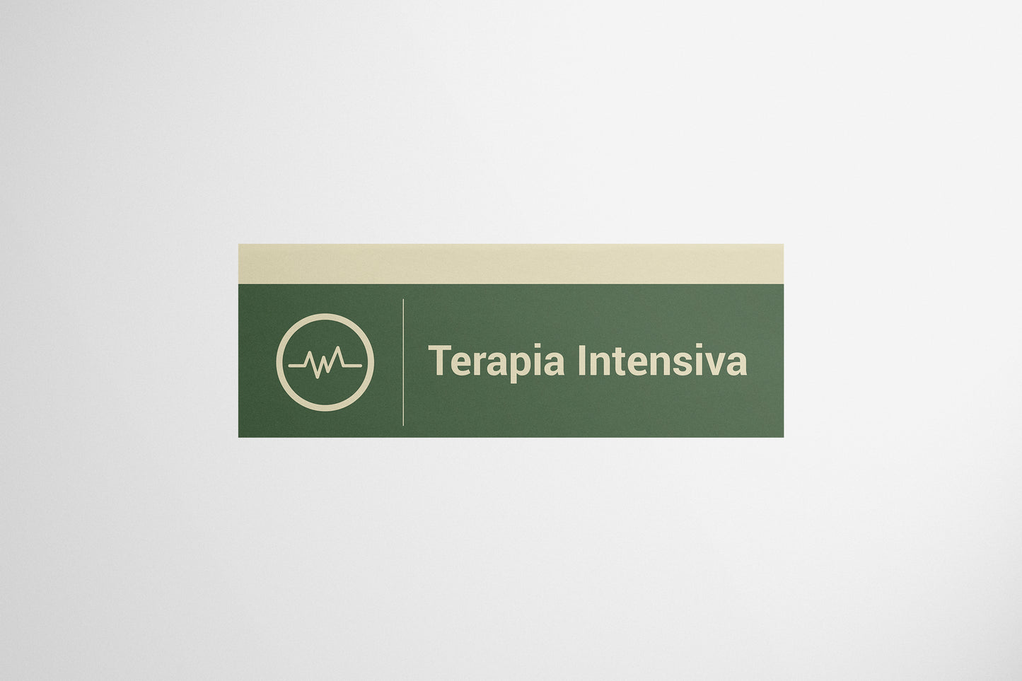Signage Hospital Intensive Care Green 43.1x15.3cm
