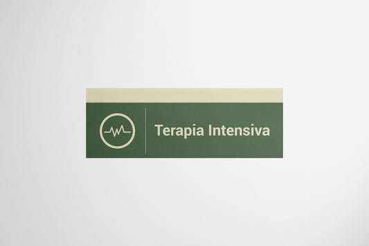 Signage Hospital Intensive Care Green 43.1x15.3cm