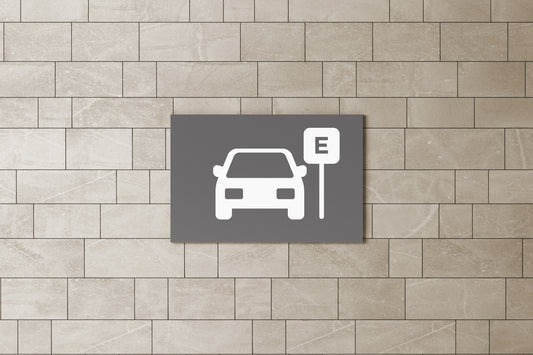 Print Hotel Sign Parking 36.5x22.5cm