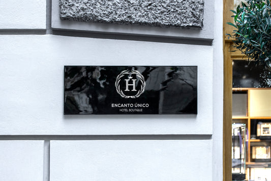 Print Hotel Signage Encanto 90x60cm