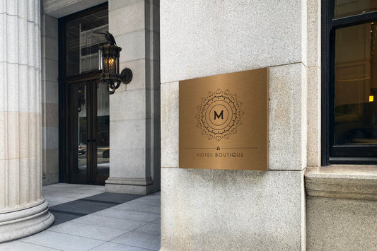 Print Hotel Logo Signage M 90x60cm