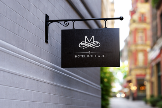 Print Hotel Logo Signage M 90x60cm