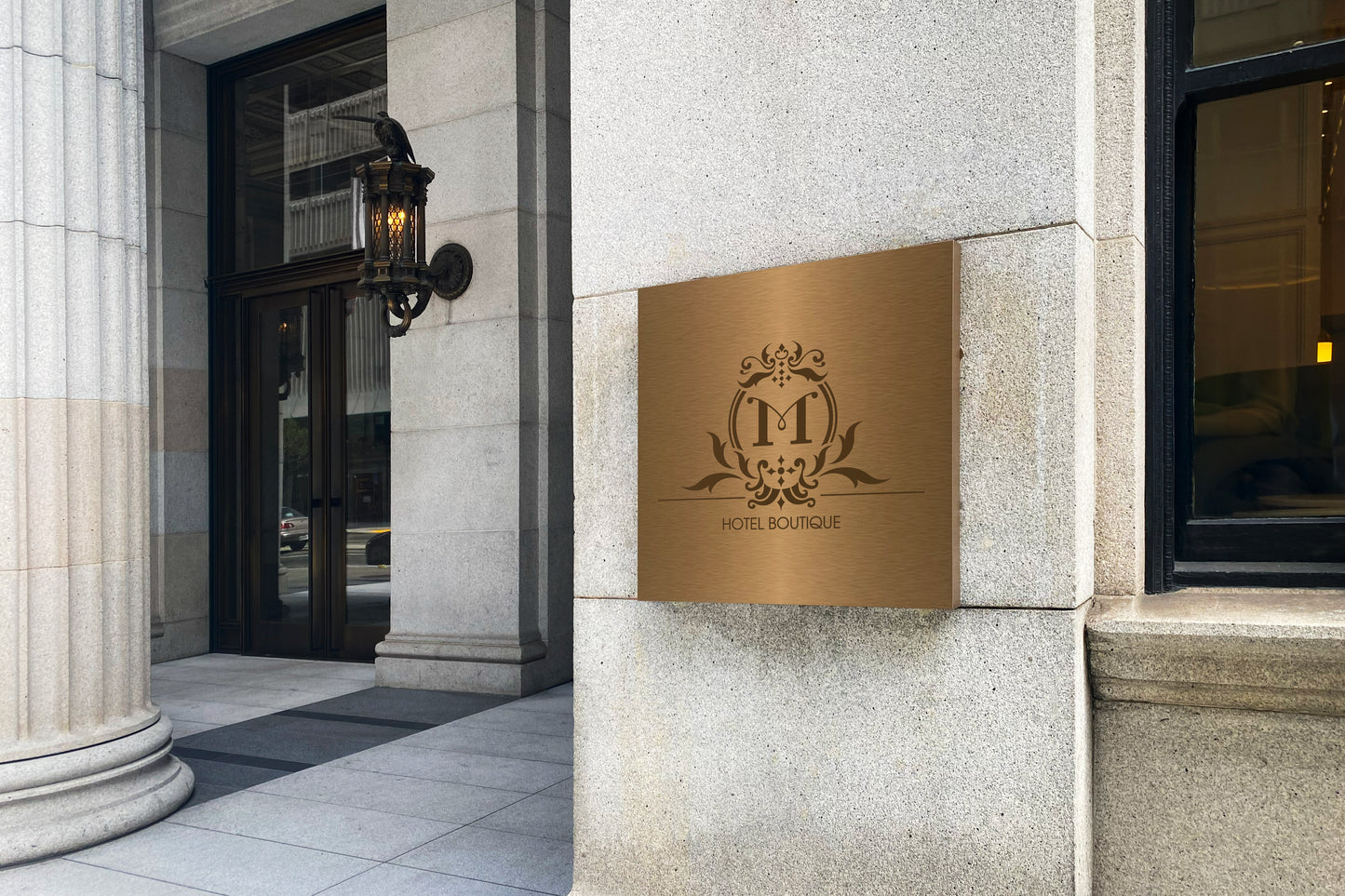 Print Hotel Logo Signage 90x60cm