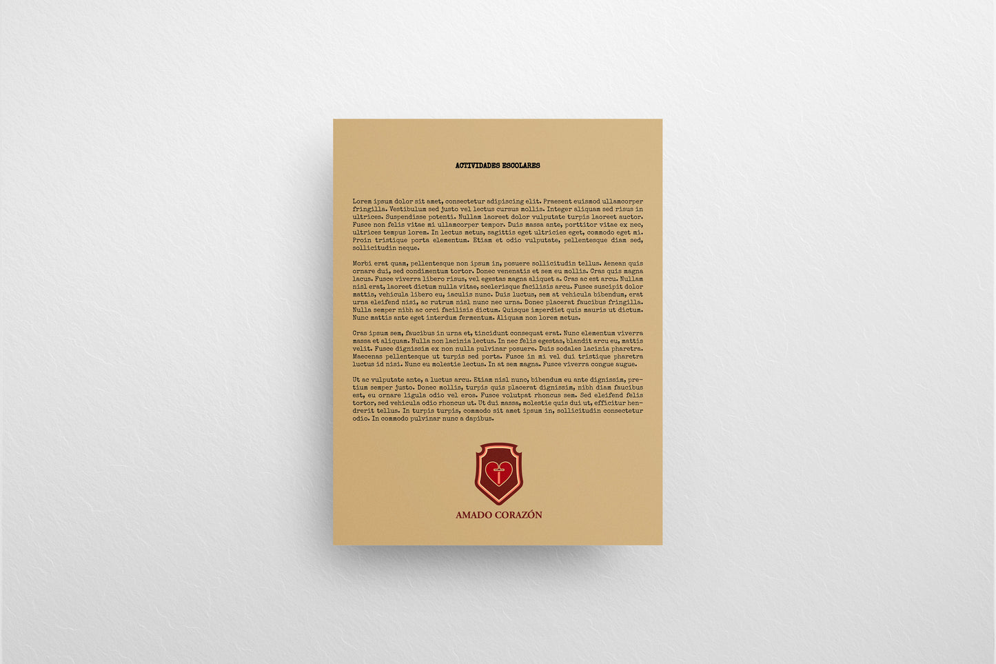 Print School Advice Actividades Yellow V1 21.5x27.9cm