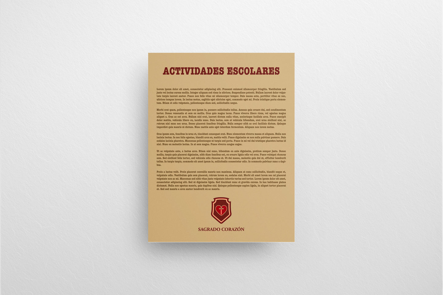 Print School Advice Actividades Yellow V2 21.5x27.9cm