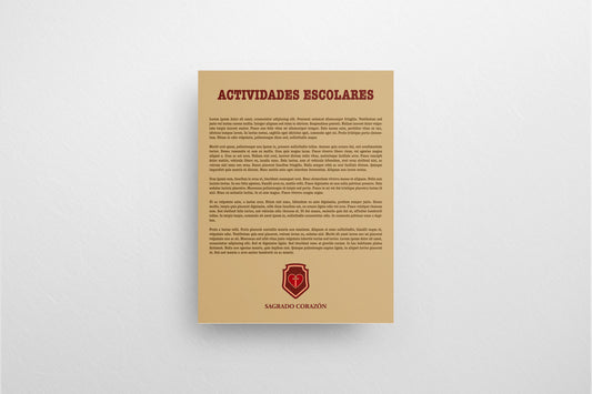 Print School Advice Actividades Yellow V2 21.5x27.9cm