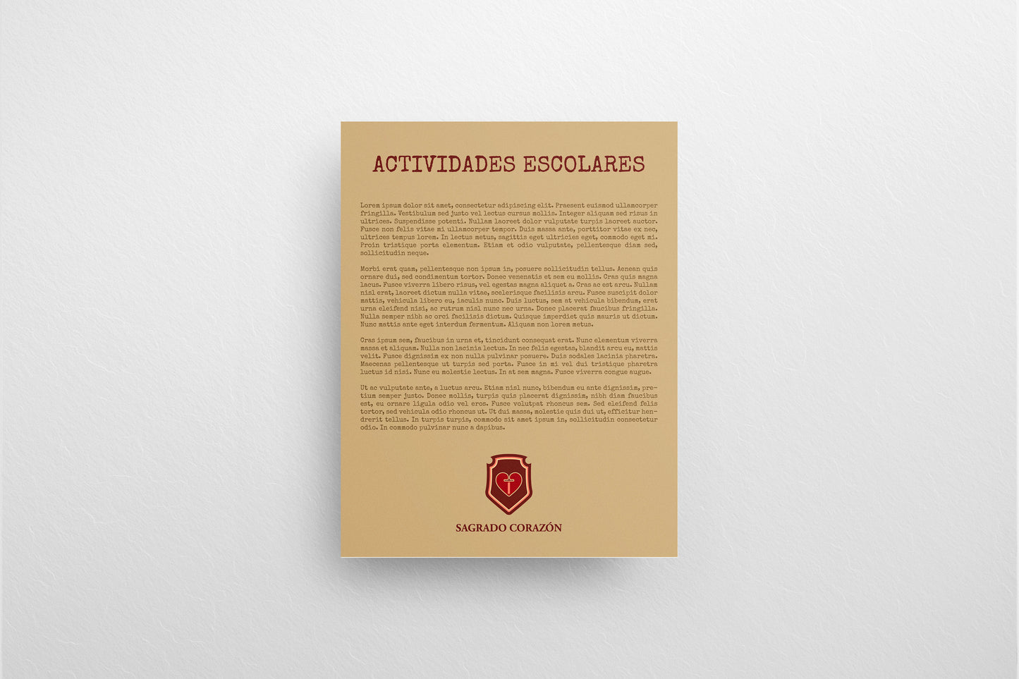Print School Advice Actividades Yellow V3 21.5x27.9cm