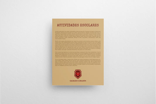 Print School Advice Actividades Yellow V3 21.5x27.9cm