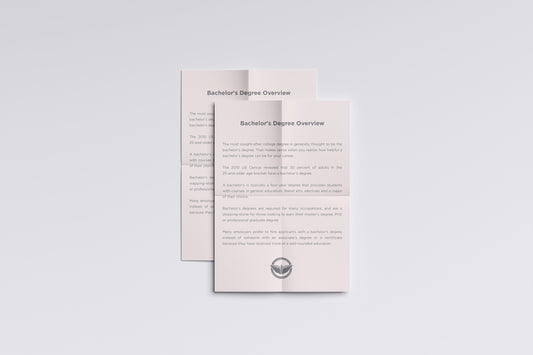 Print School Advice Bachelor Degree 21.5x27.9cm