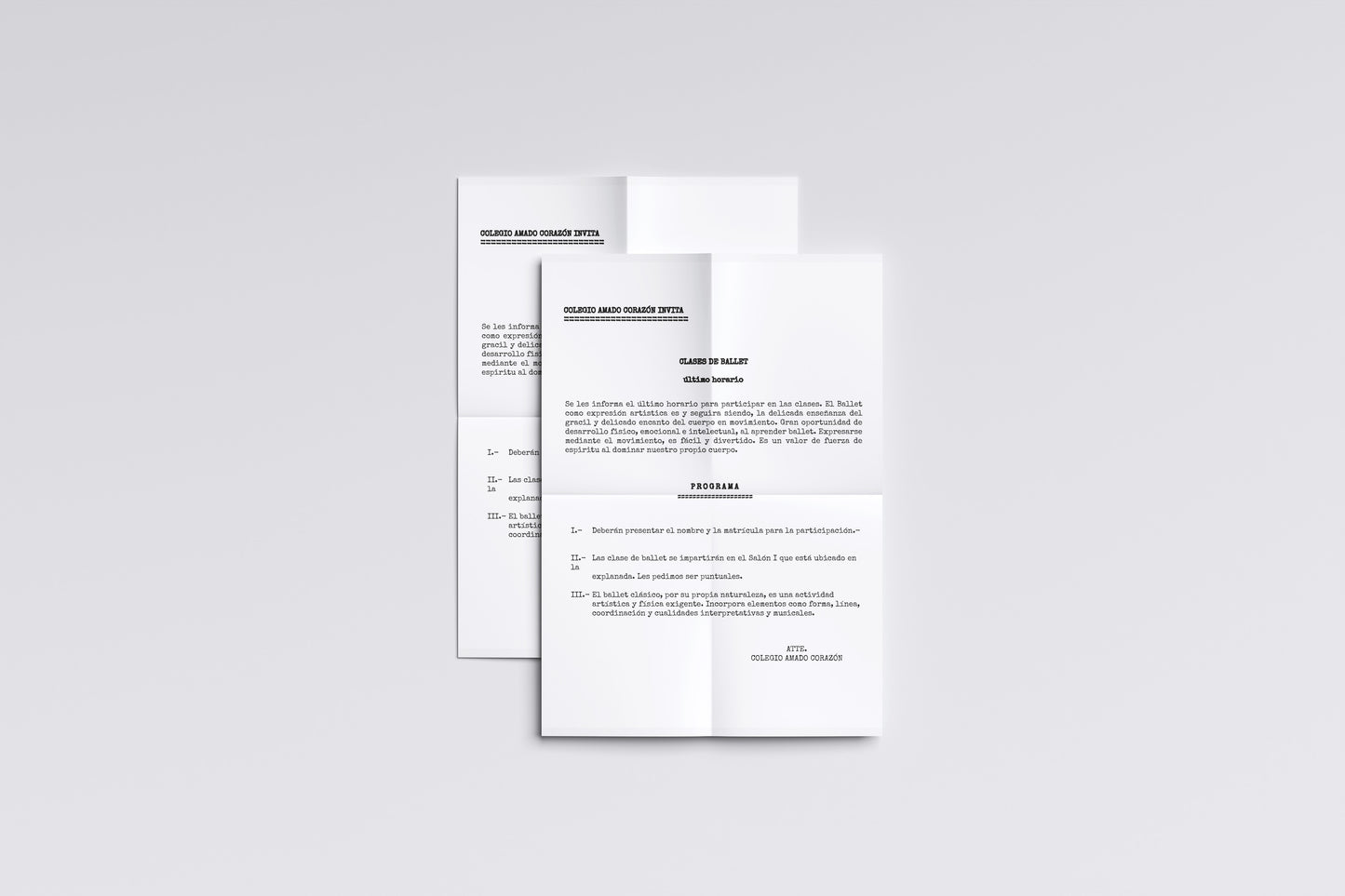 Print School Advice Ballet Classes 21.5x27.9cm