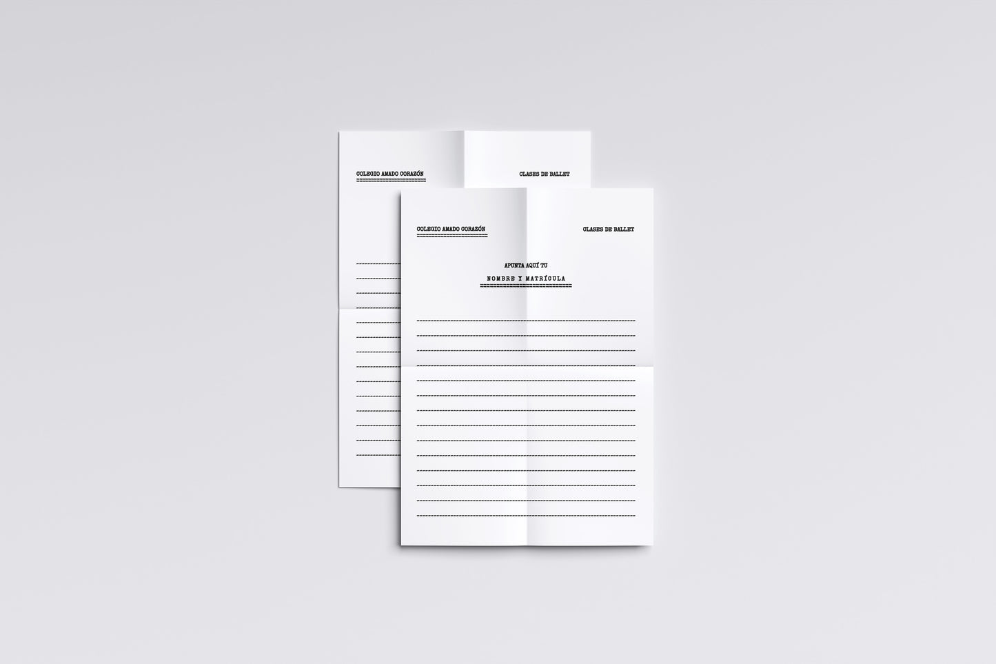 Print School Advice Ballet Classes Registration 21.5x27.9cm