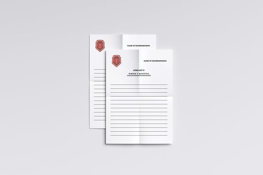 Print School Advice Classes Registration Taquimecanografía 21.5x27.9cm