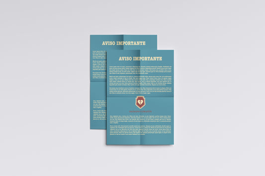 Print School Advice Important Blue V2 21.5x27.9cm