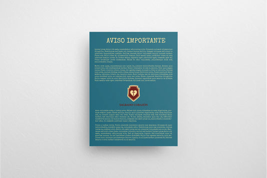 Print School Advice Important Blue V3 21.5x27.9cm