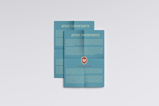 Print School Advice Important Blue V3 21.5x27.9cm