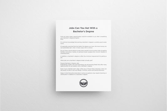 Print School Advice Job 21.5x27.9cm